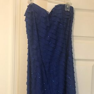 Royal blue shimmer dress